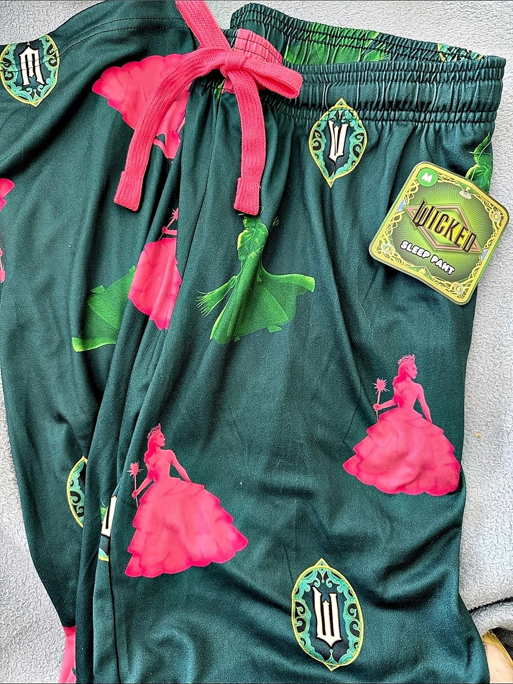 Wicked Sleep Pant Green & Pink Sleep Pants Medium